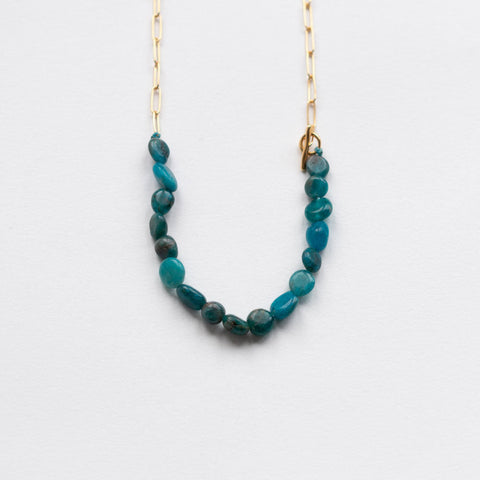 Votsalo apatite necklace gold