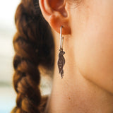 Αθήνα κέντρο parakeet earring charm silver