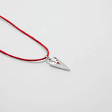 Μου'χεις Κλέψει την Καρδιά vol.II necklace with thread silver