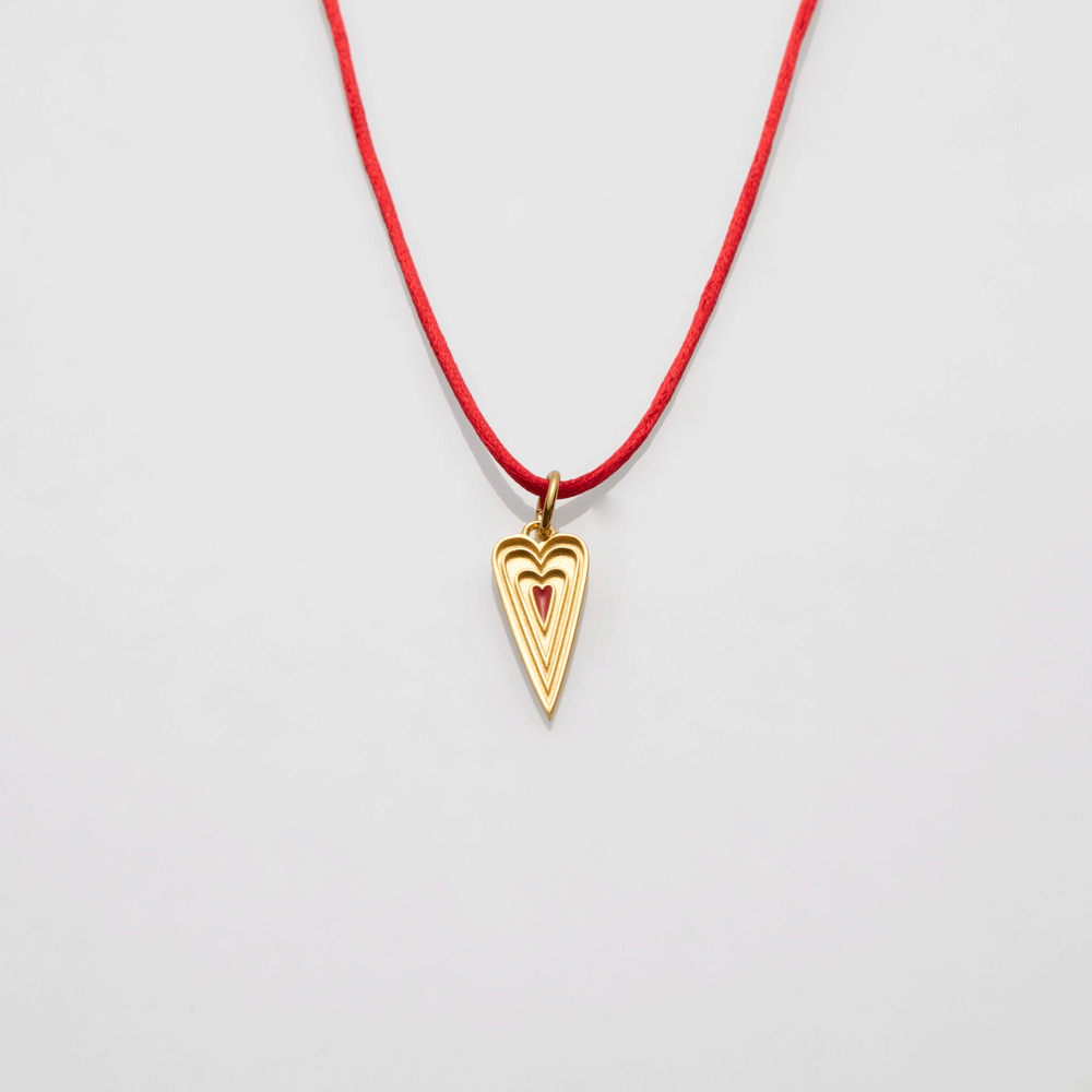 Μου'χεις Κλέψει την Καρδιά vol.II necklace with thread gold