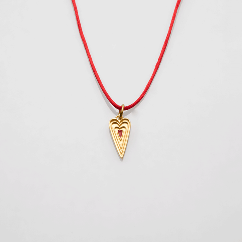 Μου'χεις Κλέψει την Καρδιά vol.II necklace with thread gold