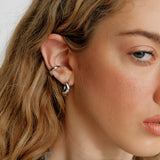 Vague hoops M silver