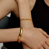 Vague sauvage bracelet gold