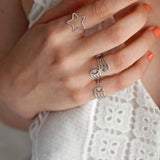 Aye double ring silver