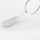 Aye hoop earrings silver