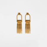 7ply earrings gold