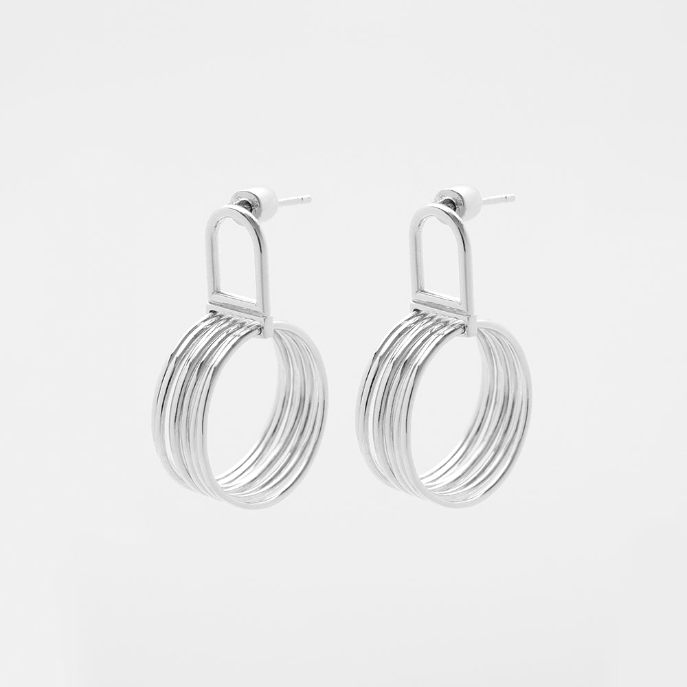 7ply earrings silver