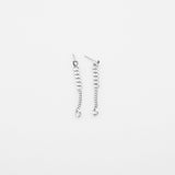 Stevie tall earrings silver