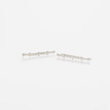Alexa earrings 14K white gold