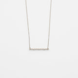 Alexa necklace 14K white gold