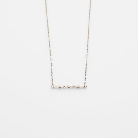 Alexa necklace 14K white gold