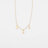 Fish Bouquet charm necklace gold