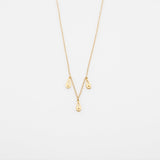 Fish Bouquet charm necklace gold