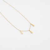 Fish Bouquet charm necklace gold