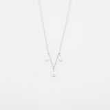 Fish Bouquet charm necklace silver