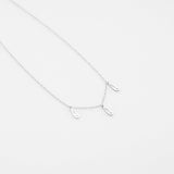 Fish Bouquet charm necklace silver