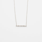 Alexa necklace 14K white gold with diamonds