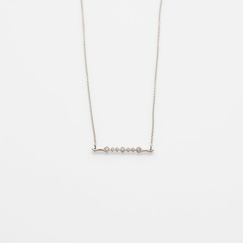 Alexa necklace 14K white gold with diamonds