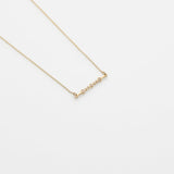 Alexa necklace 14K yellow gold with diamonds