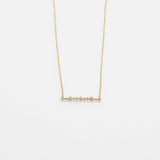 Alexa necklace 14K yellow gold with diamonds