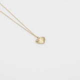 Sea & Sun heart necklace 14K yellow gold