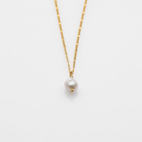 Sea & Sun fancy pearl necklace gold