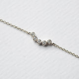 Astro quintet 14K white gold bracelet