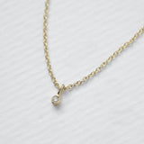 Astro single 14K yellow gold necklace