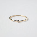 Astro single 14K yellow gold ring