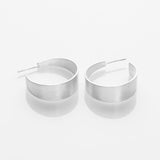 Half-Pipe earrings silver