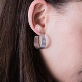 Half-Pipe earrings silver