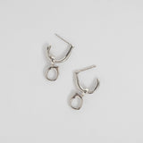 Aura earring charm 14K white gold