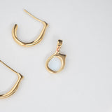 Aura earring charm 14K yellow gold