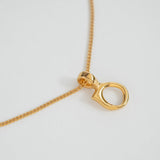 Aura earring/necklace charm gold