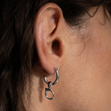 Aura earring/necklace charm slver