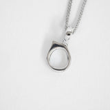 Aura earring/necklace charm slver