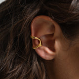 Aura cuff earring gold