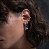 Aura cuff earring silver