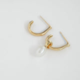 Cloud earring/necklace charm 14K yellow gold