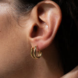 Aura hoops 14K yellow gold