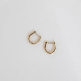 Aura huggies 14K yellow gold