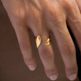 Aura open ring gold