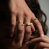 Aura open ring gold