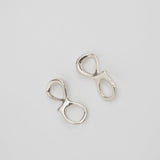 Aura earrings 14K white gold