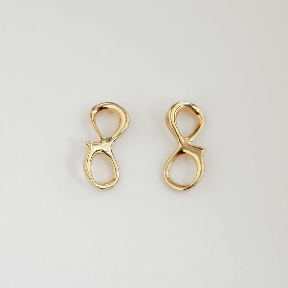 Aura earrings 14K yellow gold