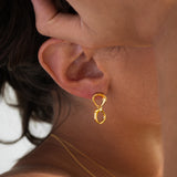 Aura earrings gold