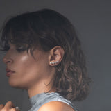 Cloud earring silver