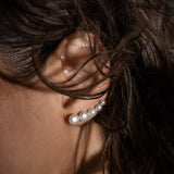 Cloud earring silver