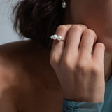 Cloud ring 14K yellow gold