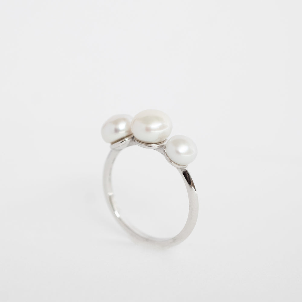 Cloud ring silver
